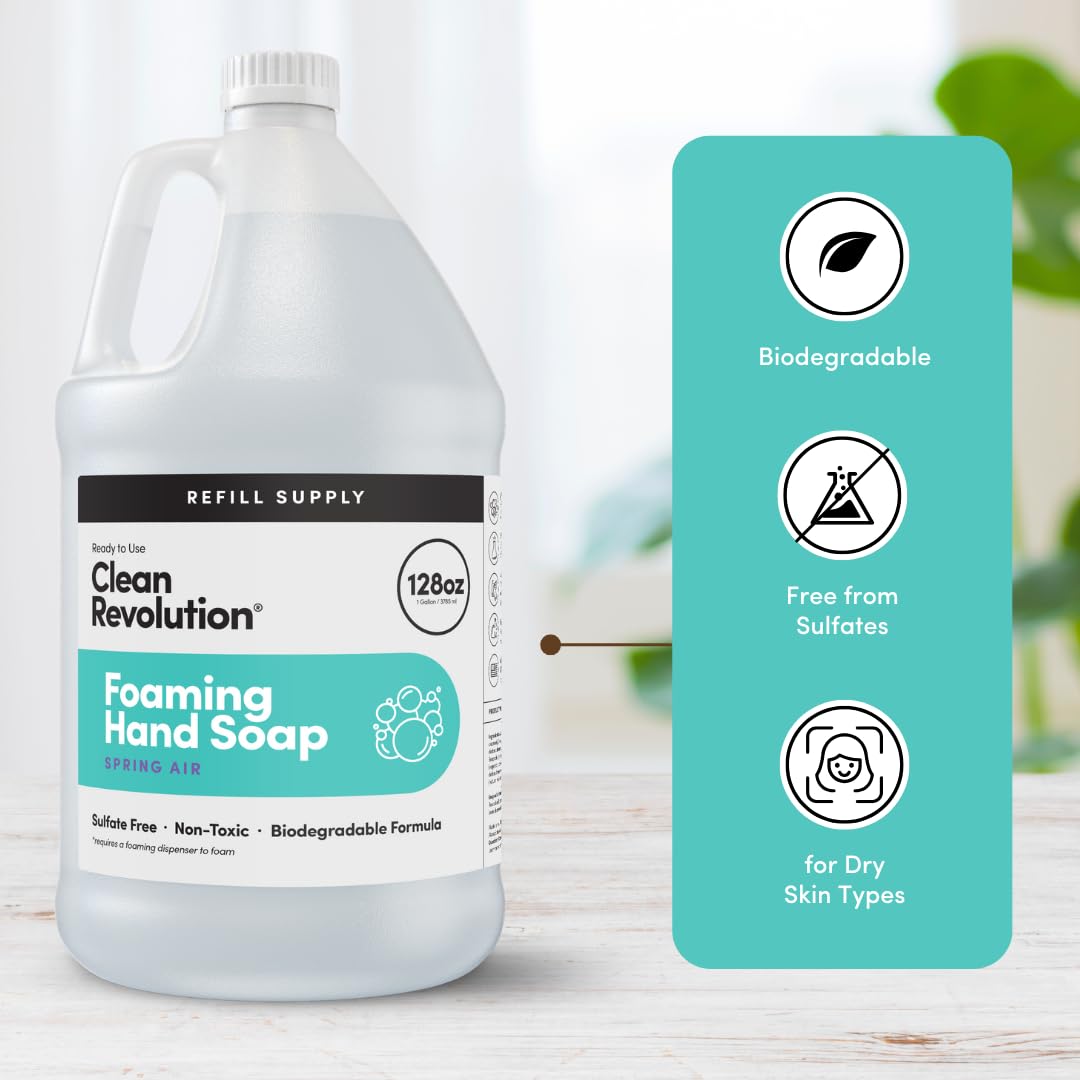 Clean Revolution ingredients label detail displaying real essential oils and eco features