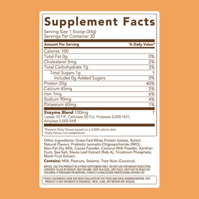 Close-up texture of Clean Simple Eats powder illustrating smooth mixability