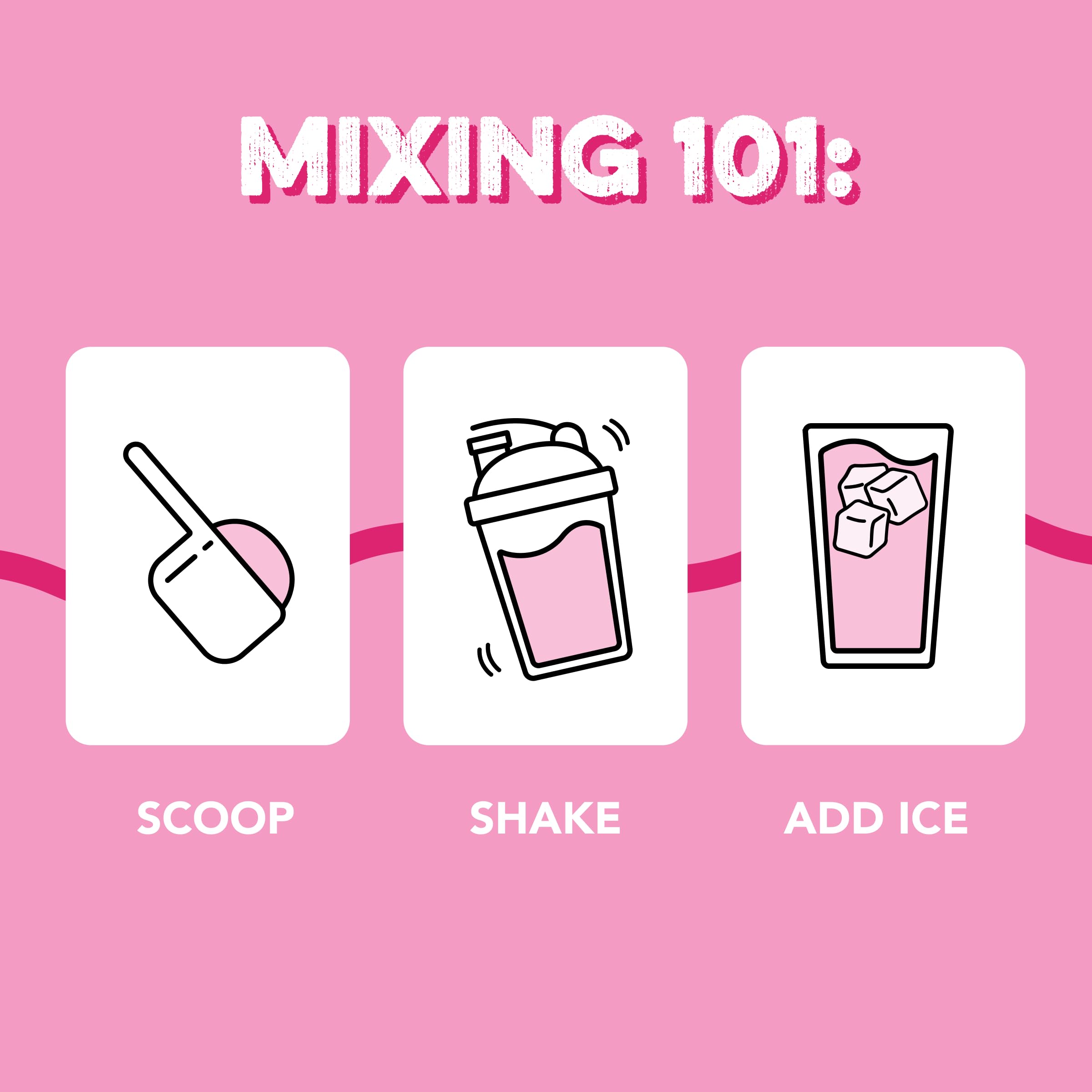 Clean Simple Eats Pink Burst añadido a un smoothie cremoso para energía