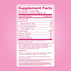 Clean Simple Eats bebida Pink Burst en vaso lista para beber, refrescante