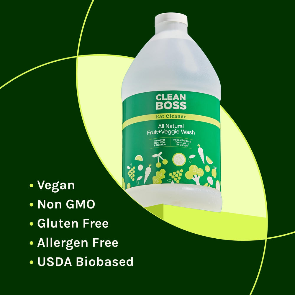 CleanBoss refill jug in kitchen setting promoting reduced plastic waste