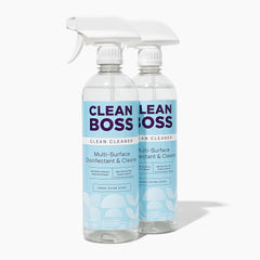 CleanBoss vista frontal del envase y etiqueta clara, transmite confianza