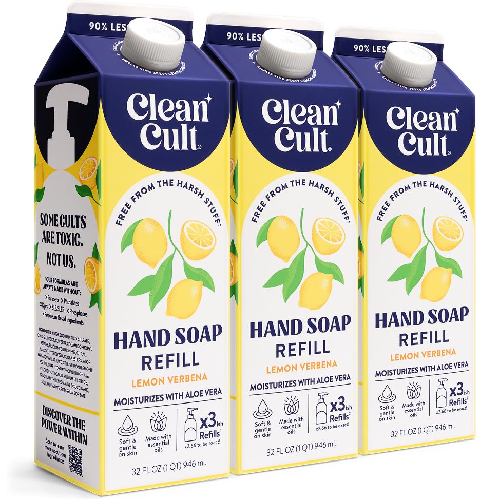 Cleancult frontal del pack verbena limón mostrando envase ecológico y ahorro