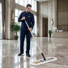CLEANHOME detalle de fibras de microfibra que atrapan polvo eficientemente