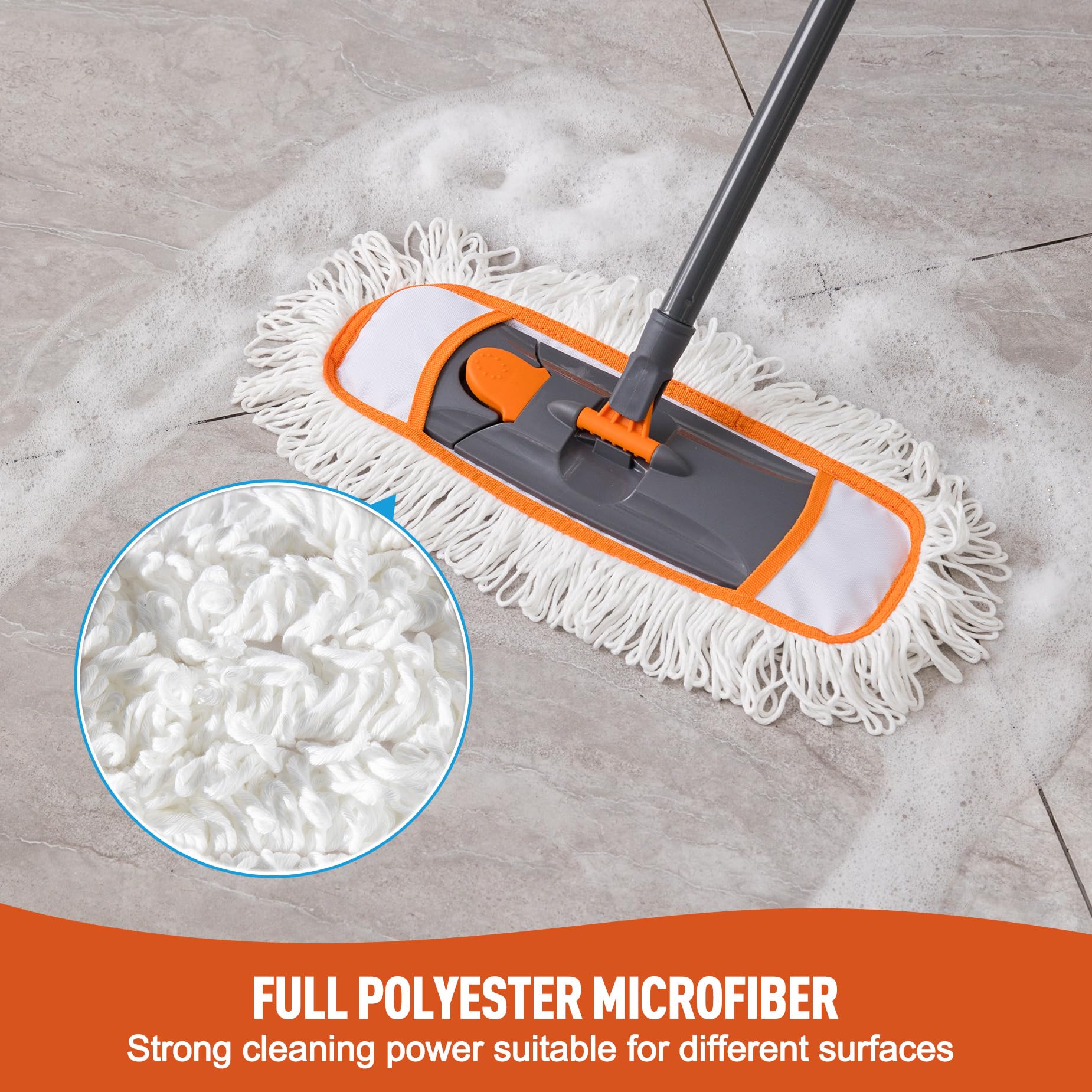 CLEANHOME cabezal giratorio 360 limpia bajo muebles sin esfuerzo