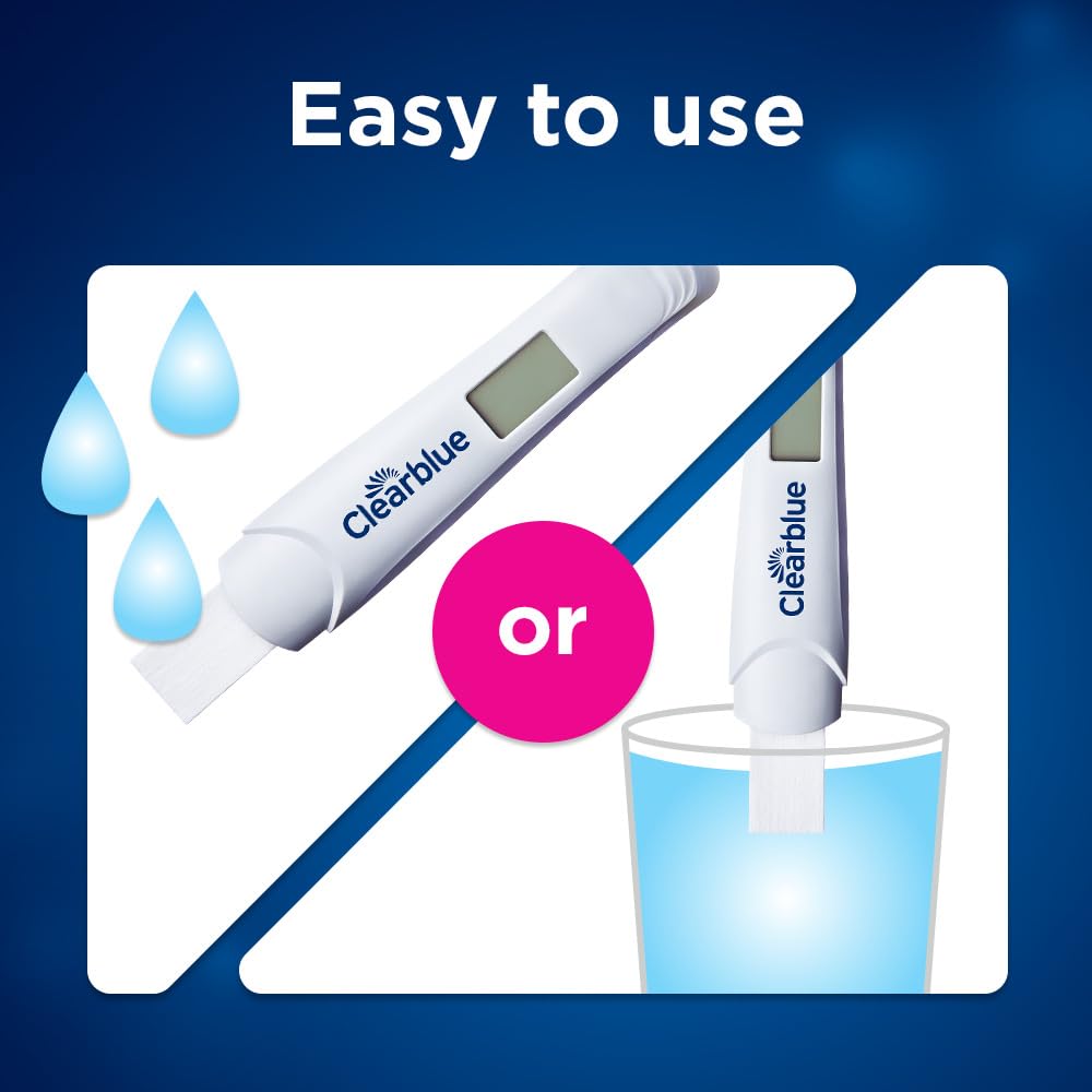 Clearblue agarre ergonómico sostenido en mano para uso cómodo