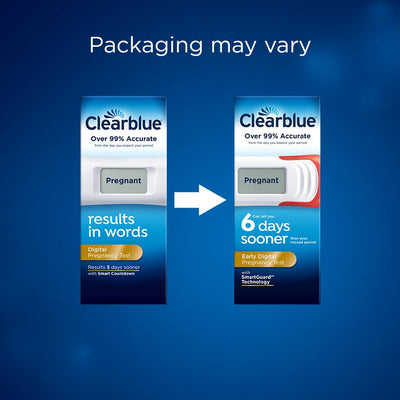 Clearblue cinco pruebas empaquetadas que permiten repetir el test