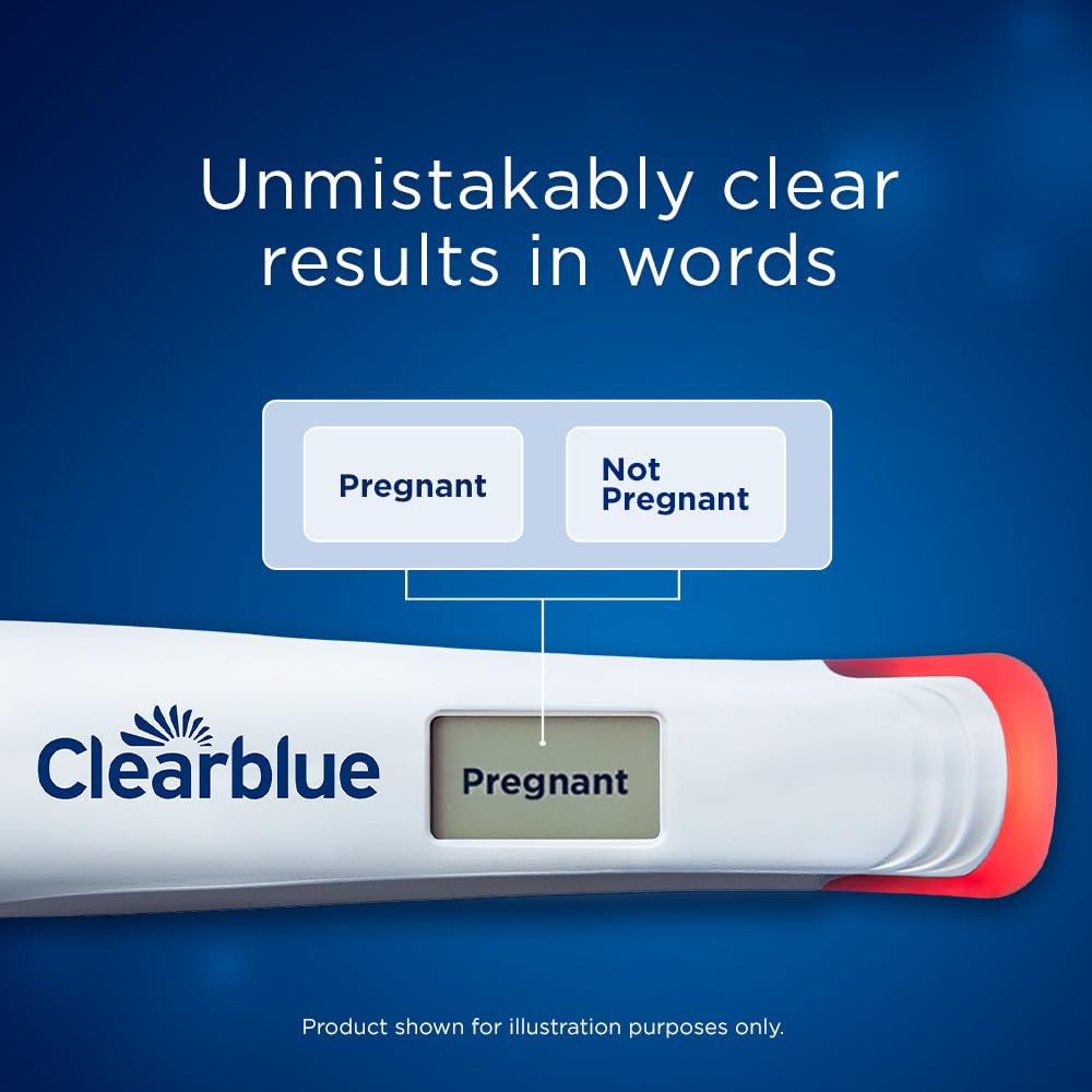 Clearblue luz de muestreo tipo semáforo que confirma cantidad correcta
