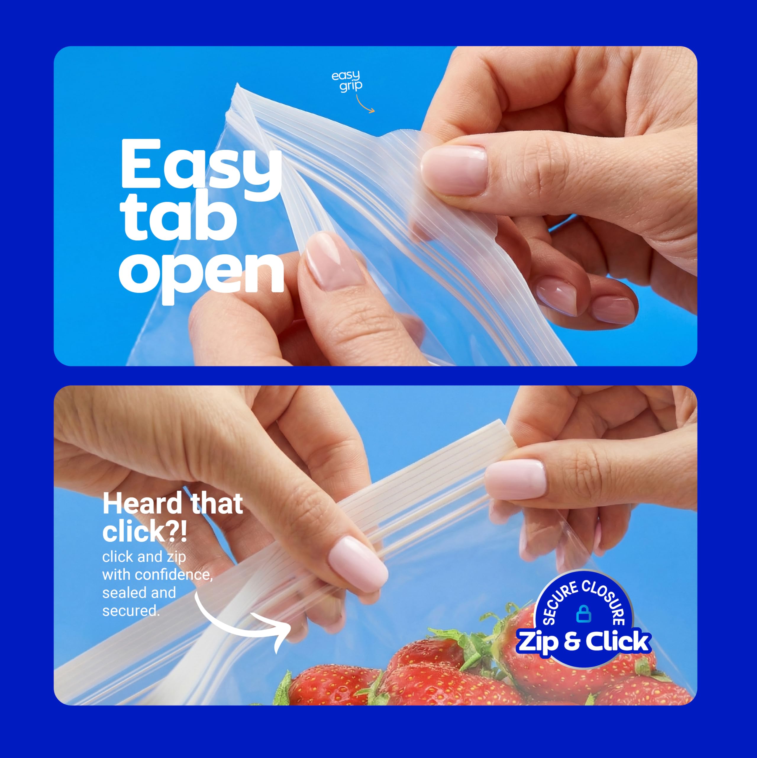 CLEARWARE bolsa en uso con almuerzo preparado, práctica para llevar y calentar