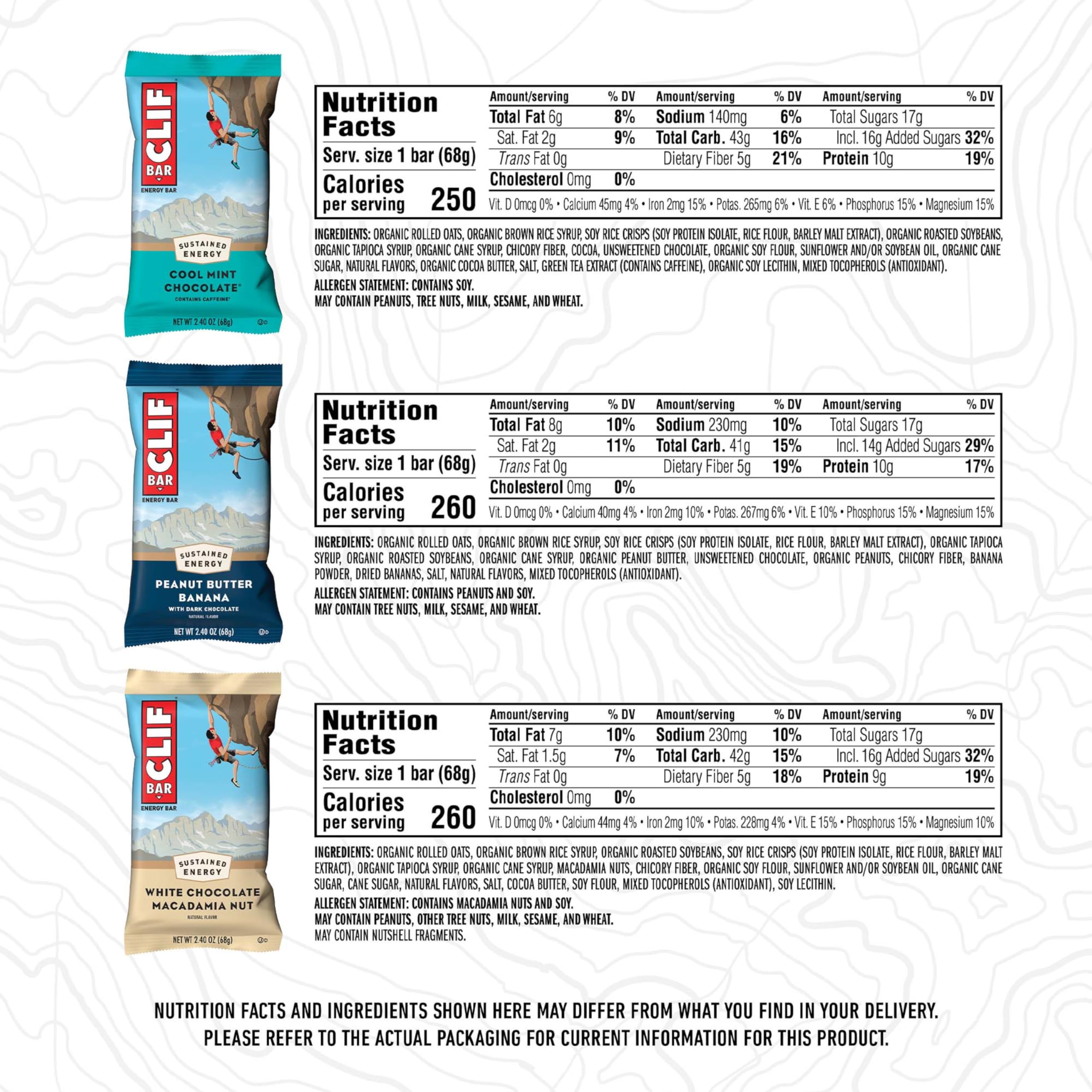 CLIF Bar comparación de tamaño en mano para ver porción práctica y transporte fácil