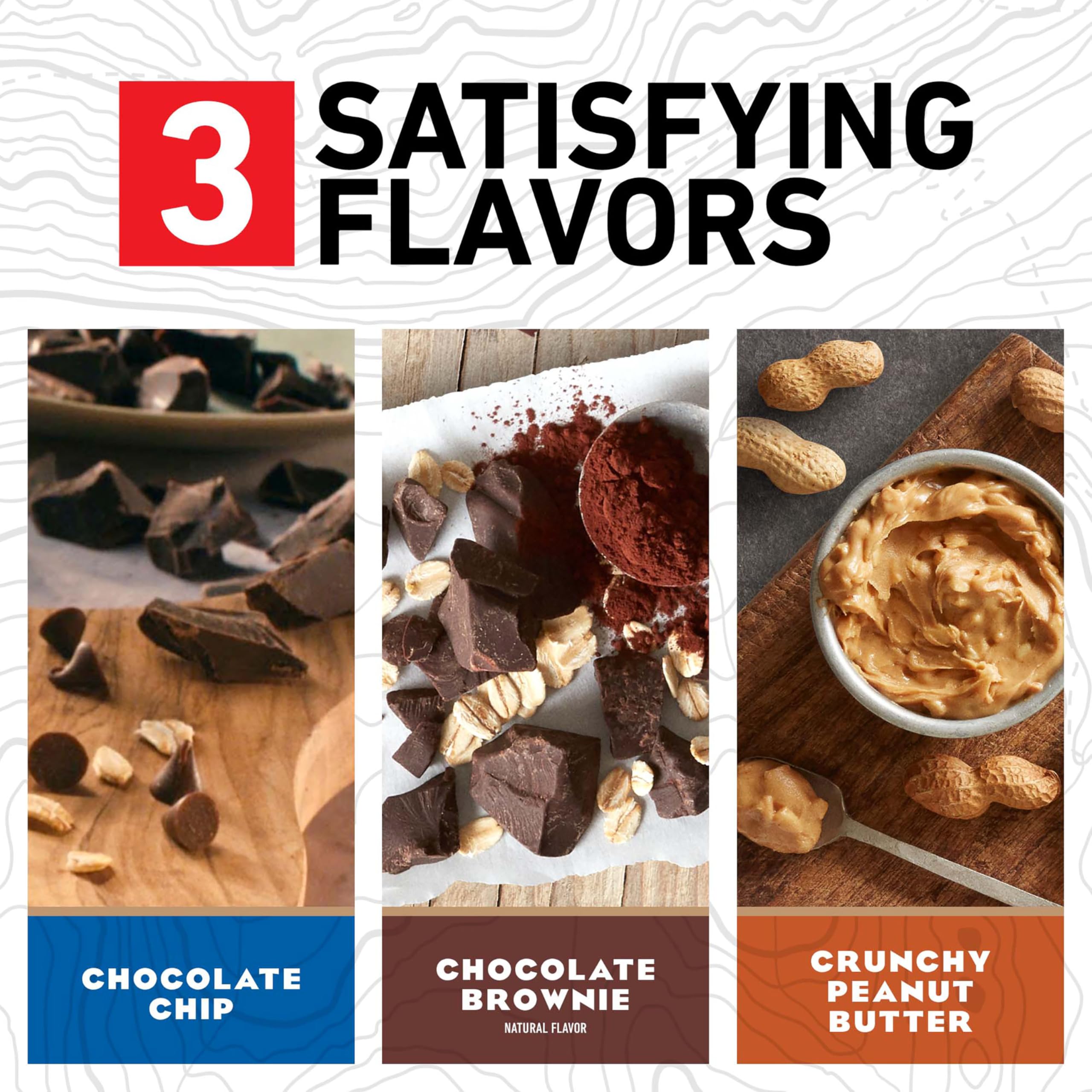 CLIF BAR avena orgánica y otros ingredientes saludables visibles