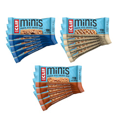 CLIF Bar paquete frontal mostrando 30 Minis, ideal para llevar
