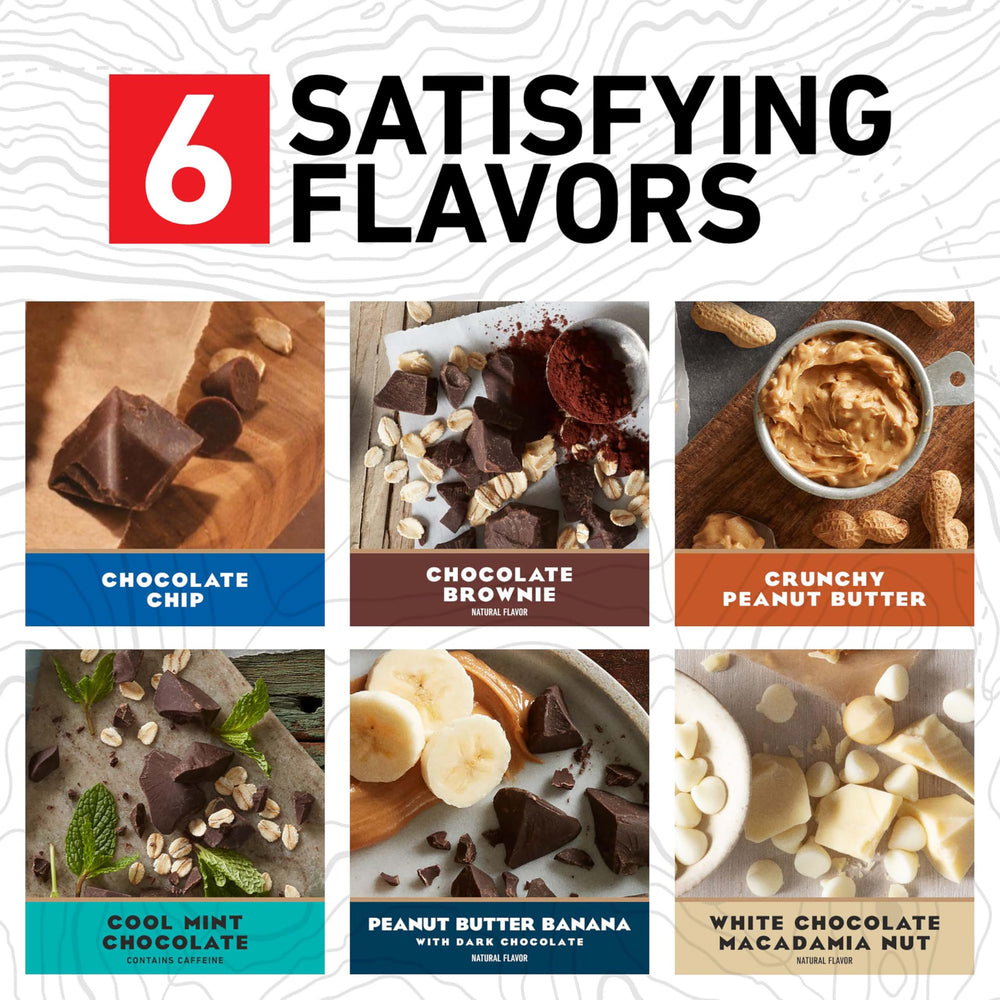 CLIF Bar Chocolate Chip siendo sujetada, aporta proteína vegetal lista para actividad