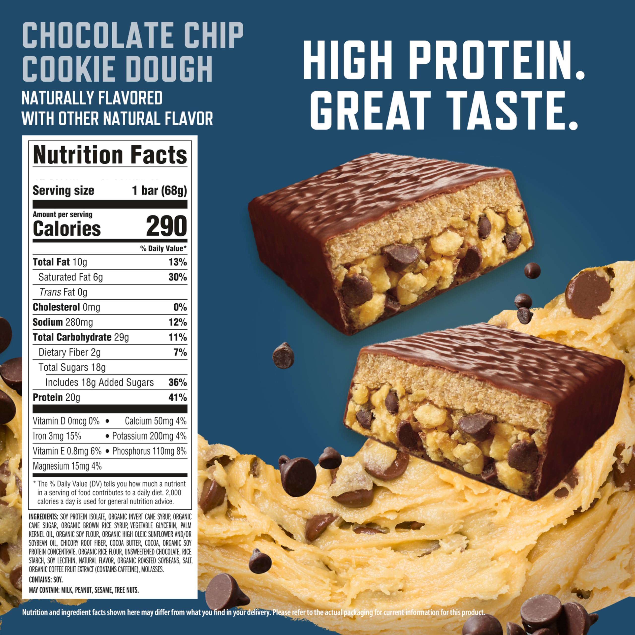 CLIF BUILDERS barra sin envolver lista para comer y portátil