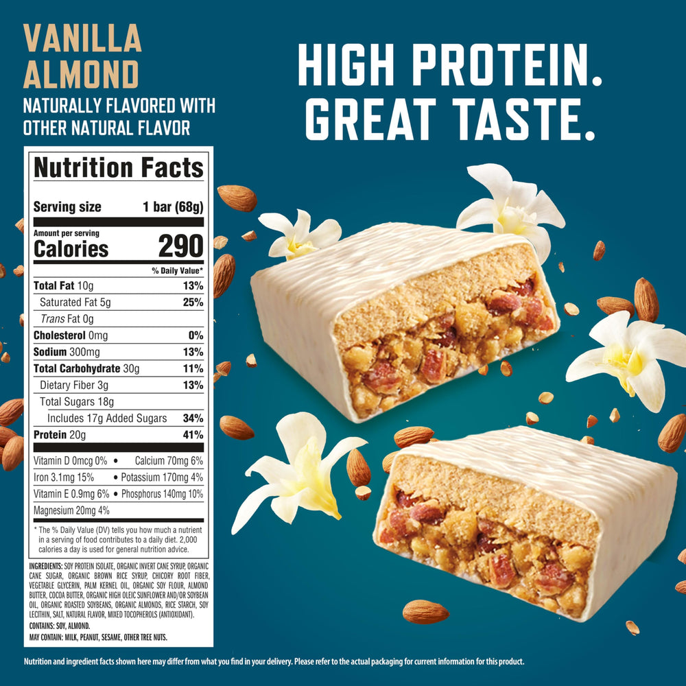 CLIF BUILDER'S unwrapped bar revealing double-decker layers for satisfying texture