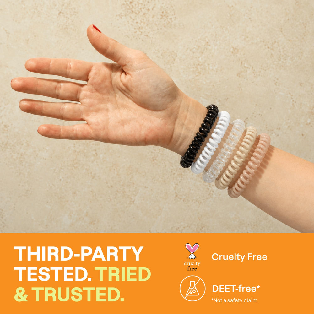 Cliganic pulsera comparada con mano para visualizar tamaño real
