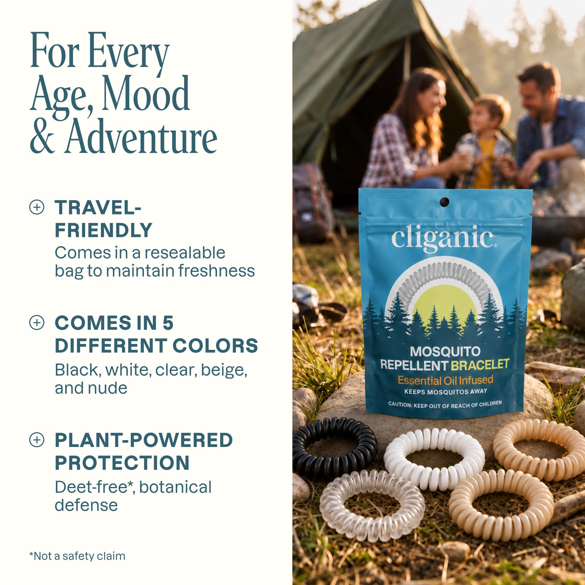 Cliganic pulsera detalle de textura elástica para comodidad prolongada