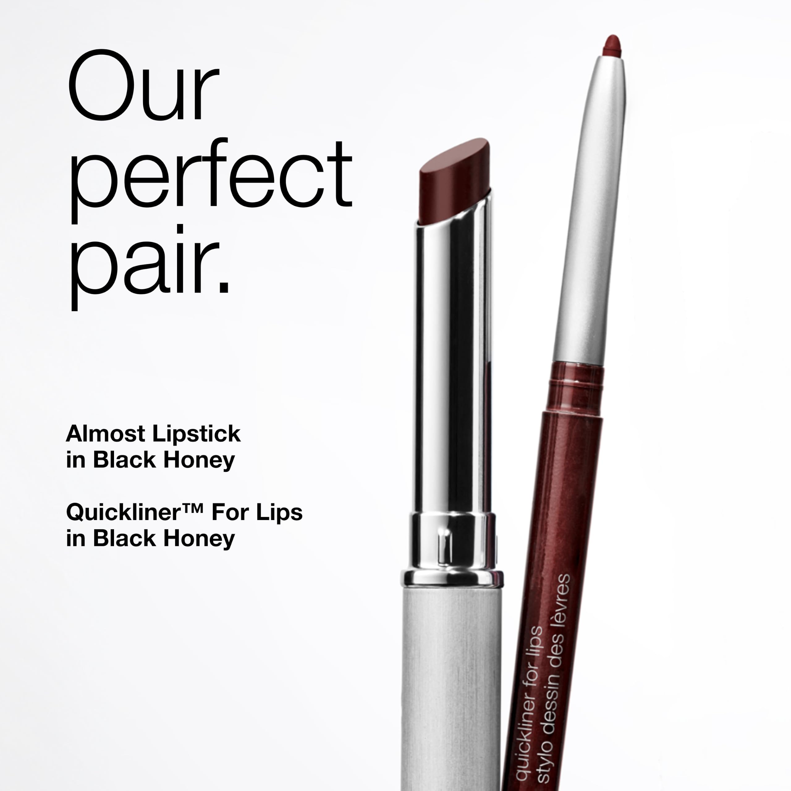 Clinique Almost Lipstick Black Honey en ambiente lifestyle, uso cómodo y aspecto saludable