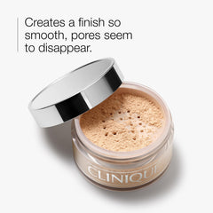 Clinique polvo Blended textura ultrafina mostrando grano sedoso y ligereza