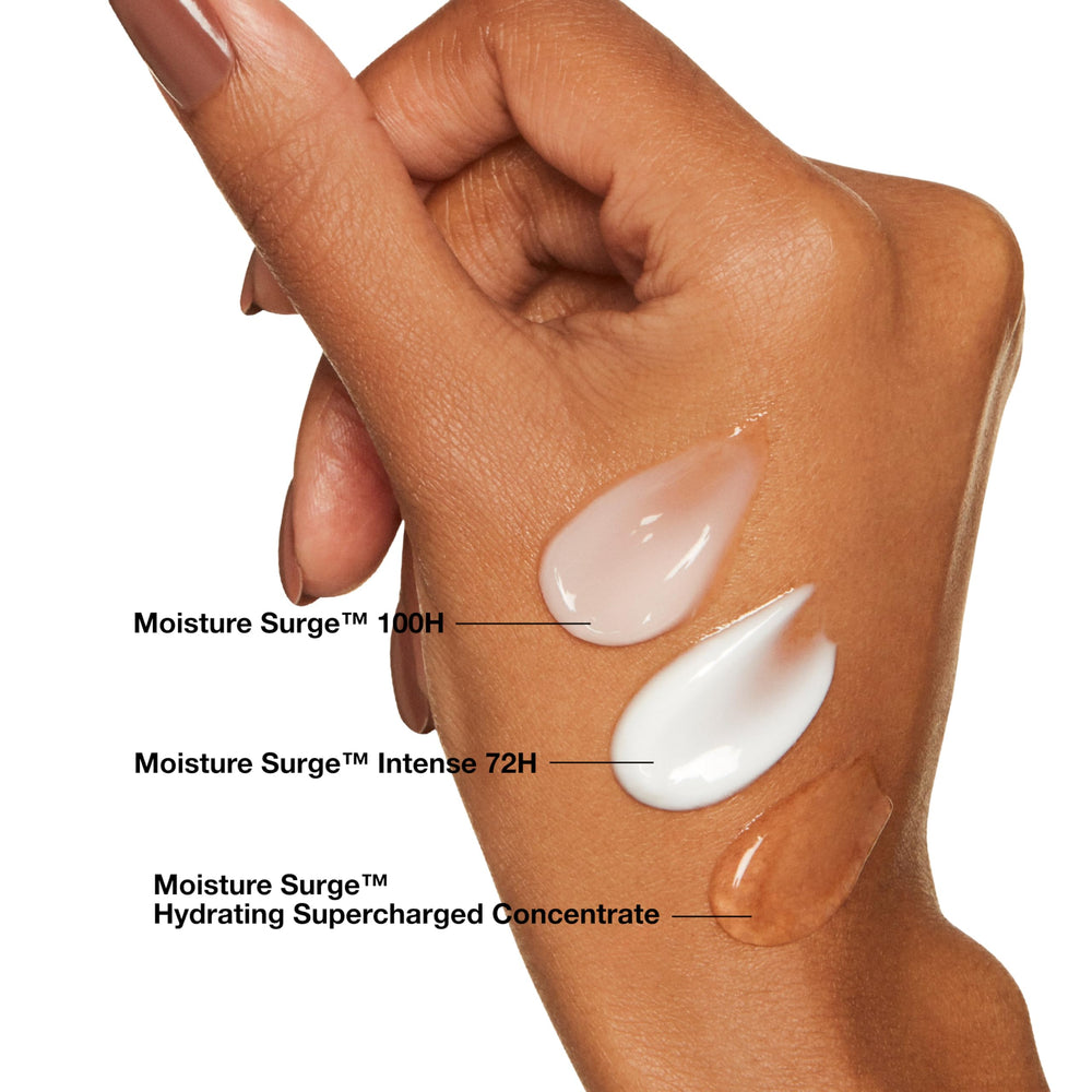 Clinique Moisture Surge en rutina de maquillaje preparando la piel para base