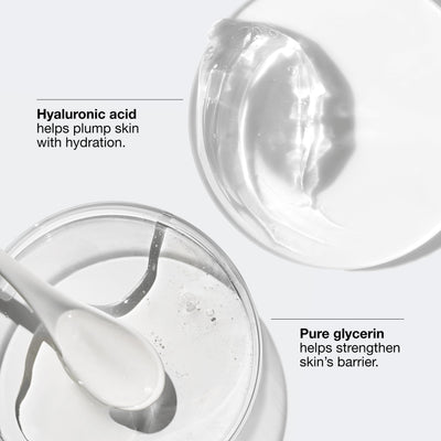 Clinique on-skin application showing quick absorbency and finish
