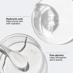 Clinique on-skin application showing quick absorbency and finish