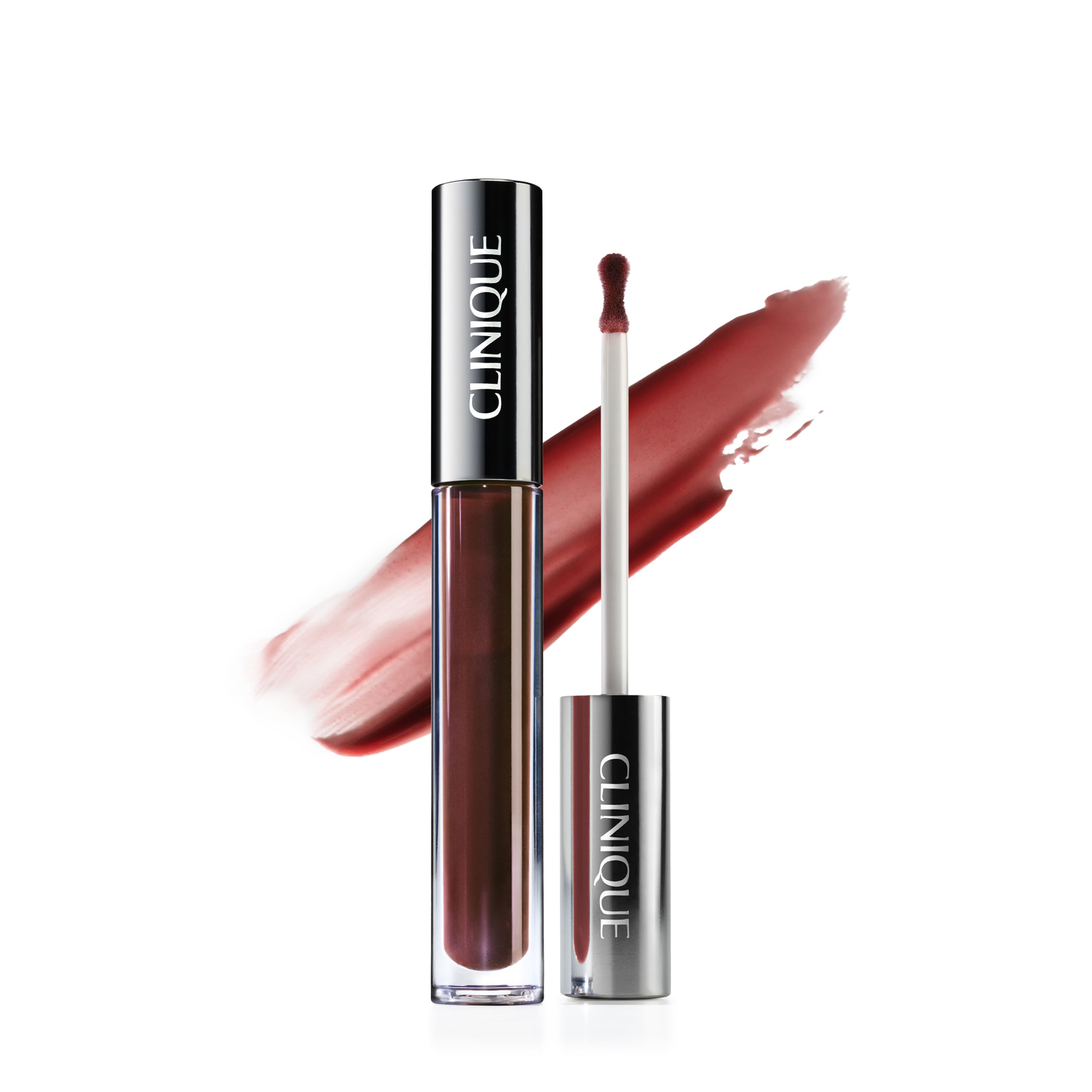 Clinique gloss front packaging mostrando el tubo y brillo