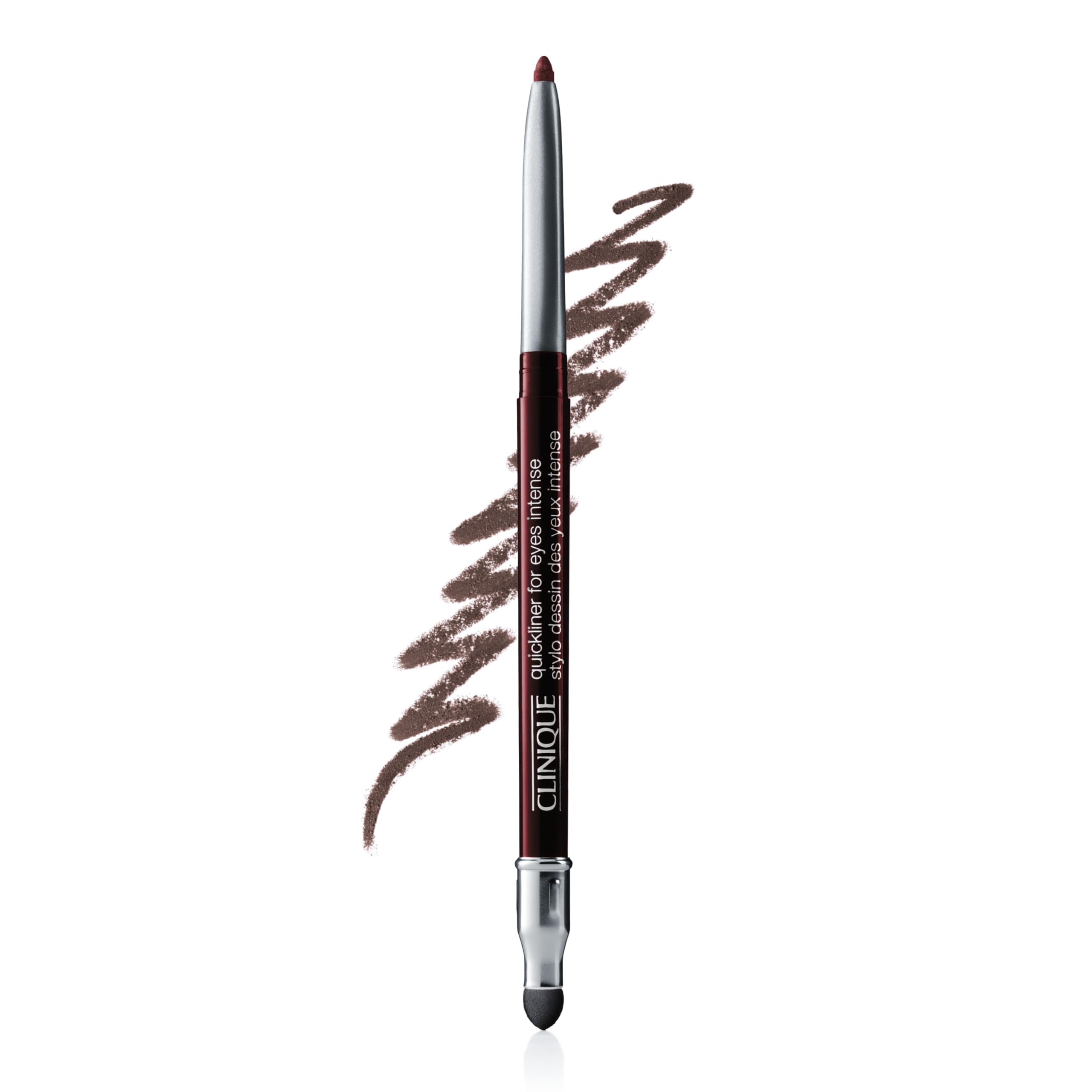 Clinique Quickliner front packaging showing twist-up pencil and shade name, clear product benefit