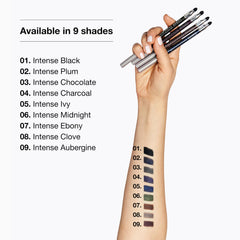Clinique Quickliner held in hand to show size and portability for touch-ups on the go