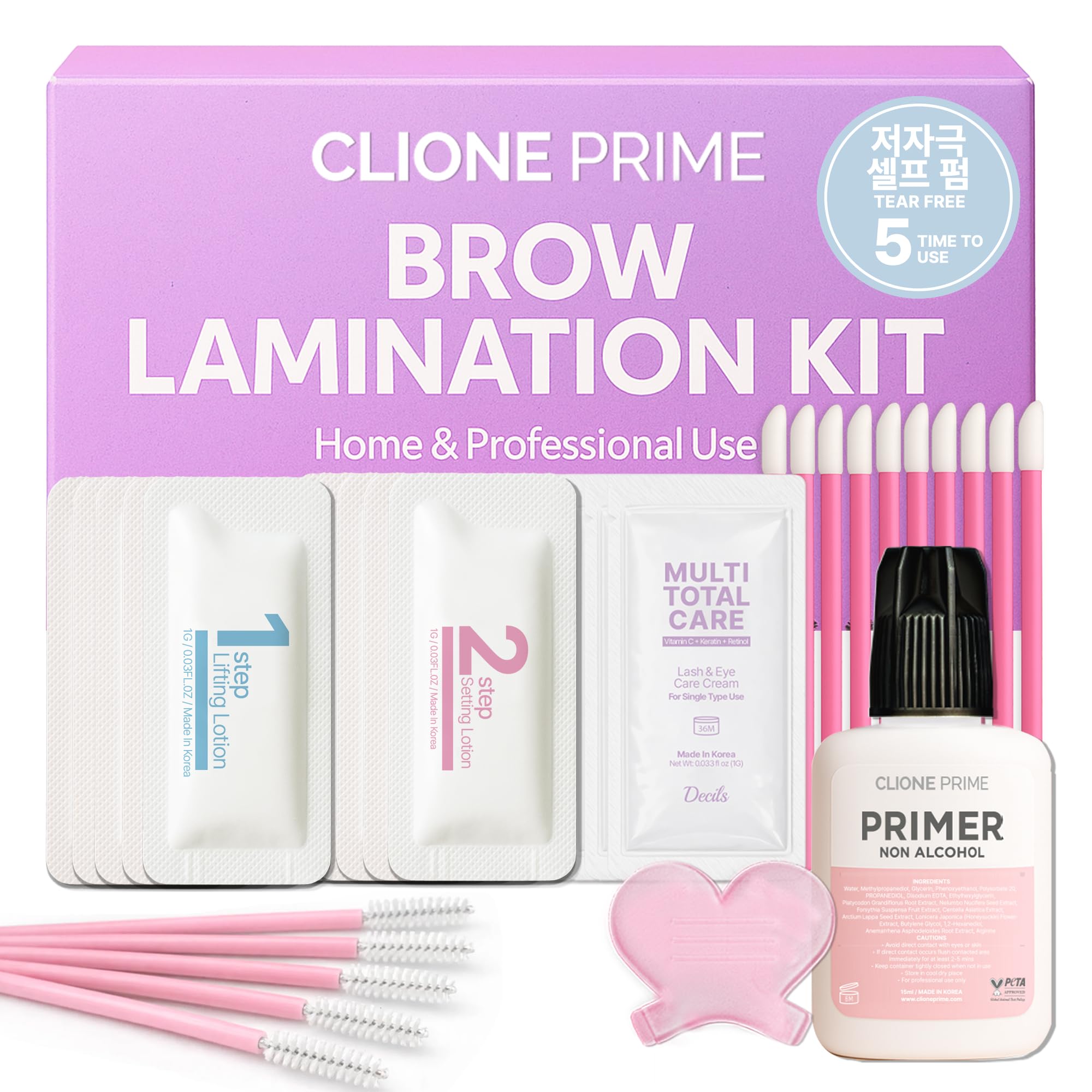 CLIONE PRIME kit en tocador iluminado mostrando uso diario y ahorro tiempo