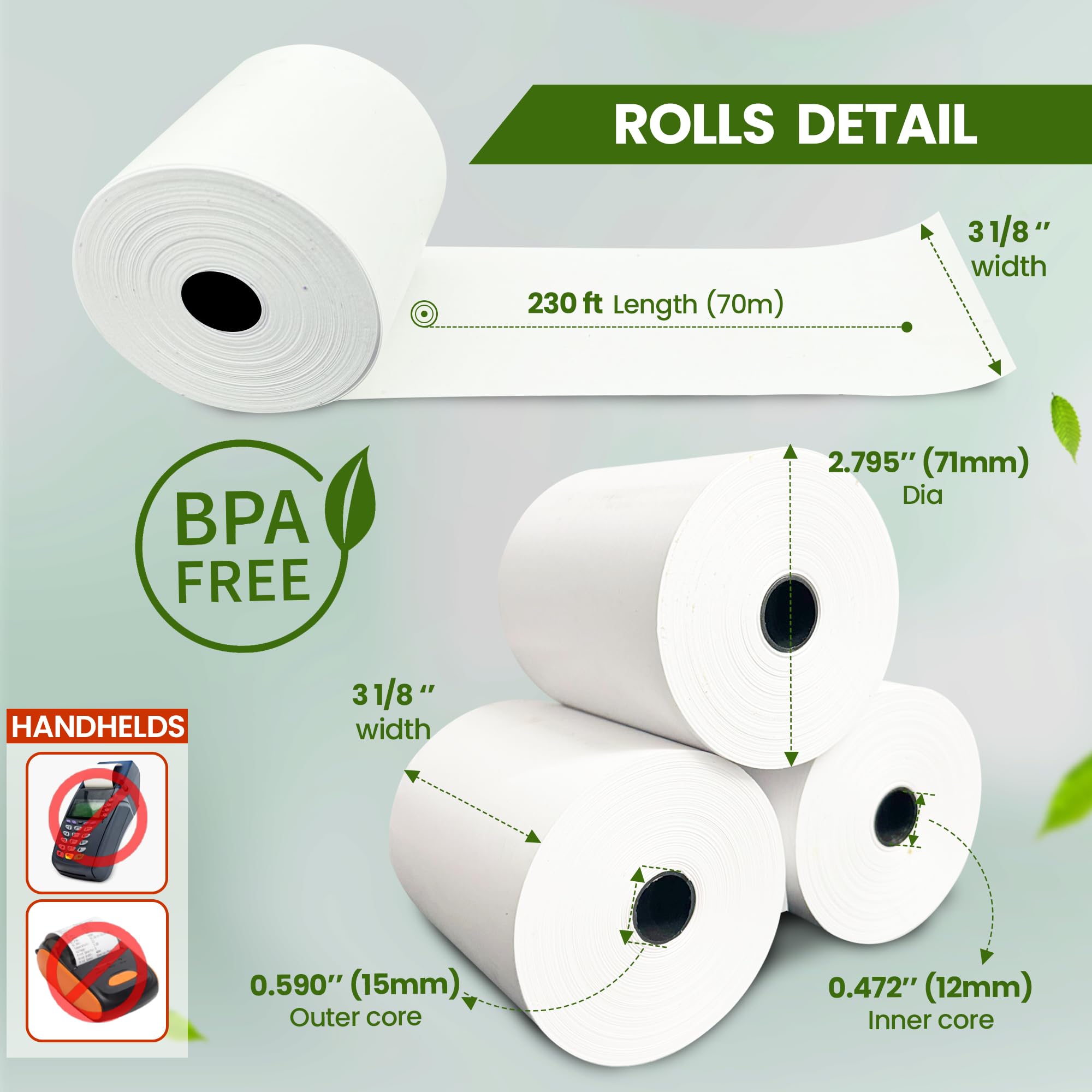 Clipra primer plano de la textura del papel térmico para impresión nítida y sin atascos