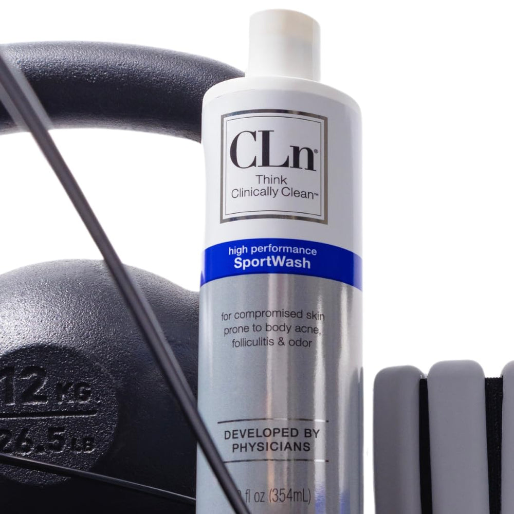 CLn SportWash dentro de una bolsa de gimnasio listo para llevar al entrenamiento