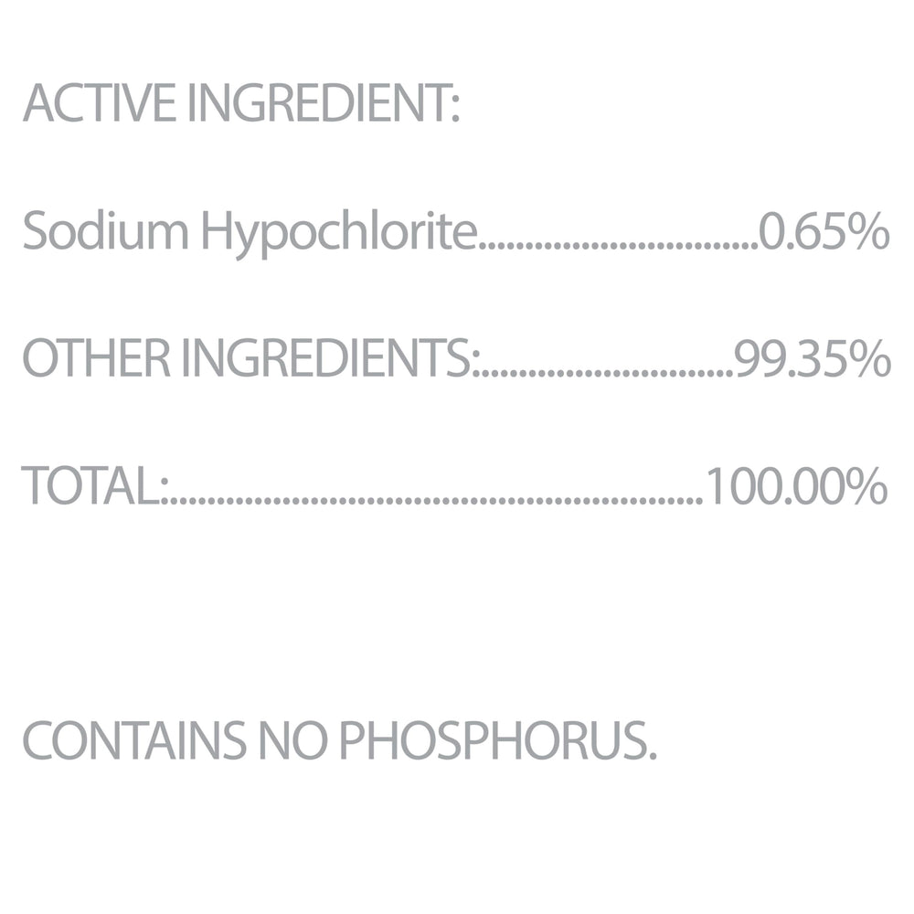 Clorox comparación de tamaño de la recarga para evaluación visual