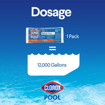 CLOROX Pool&Spa being added to vinyl pool demonstrating safe compatibility
