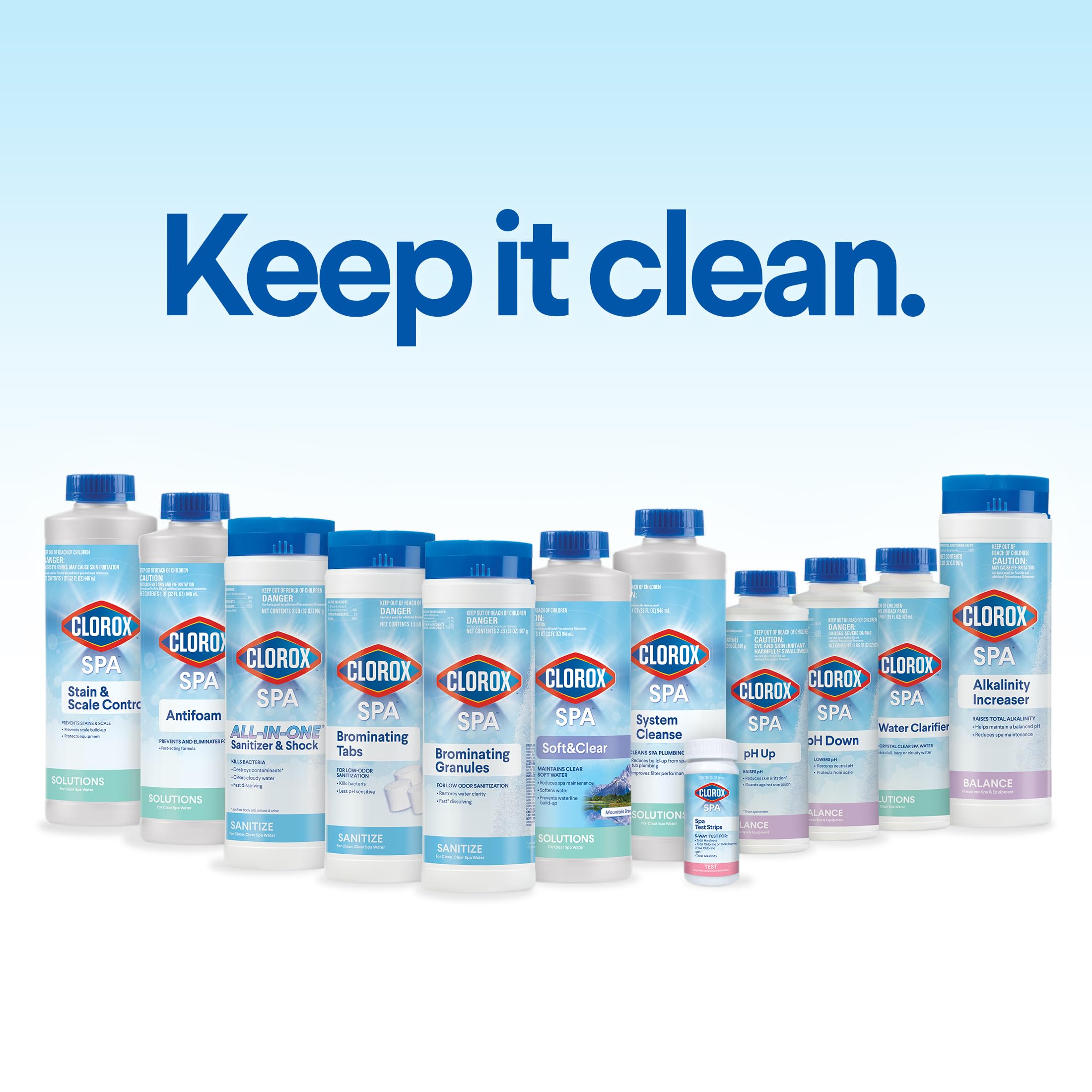 CLOROX Pool&Spa cucharón y medidas para dosificación precisa y segura
