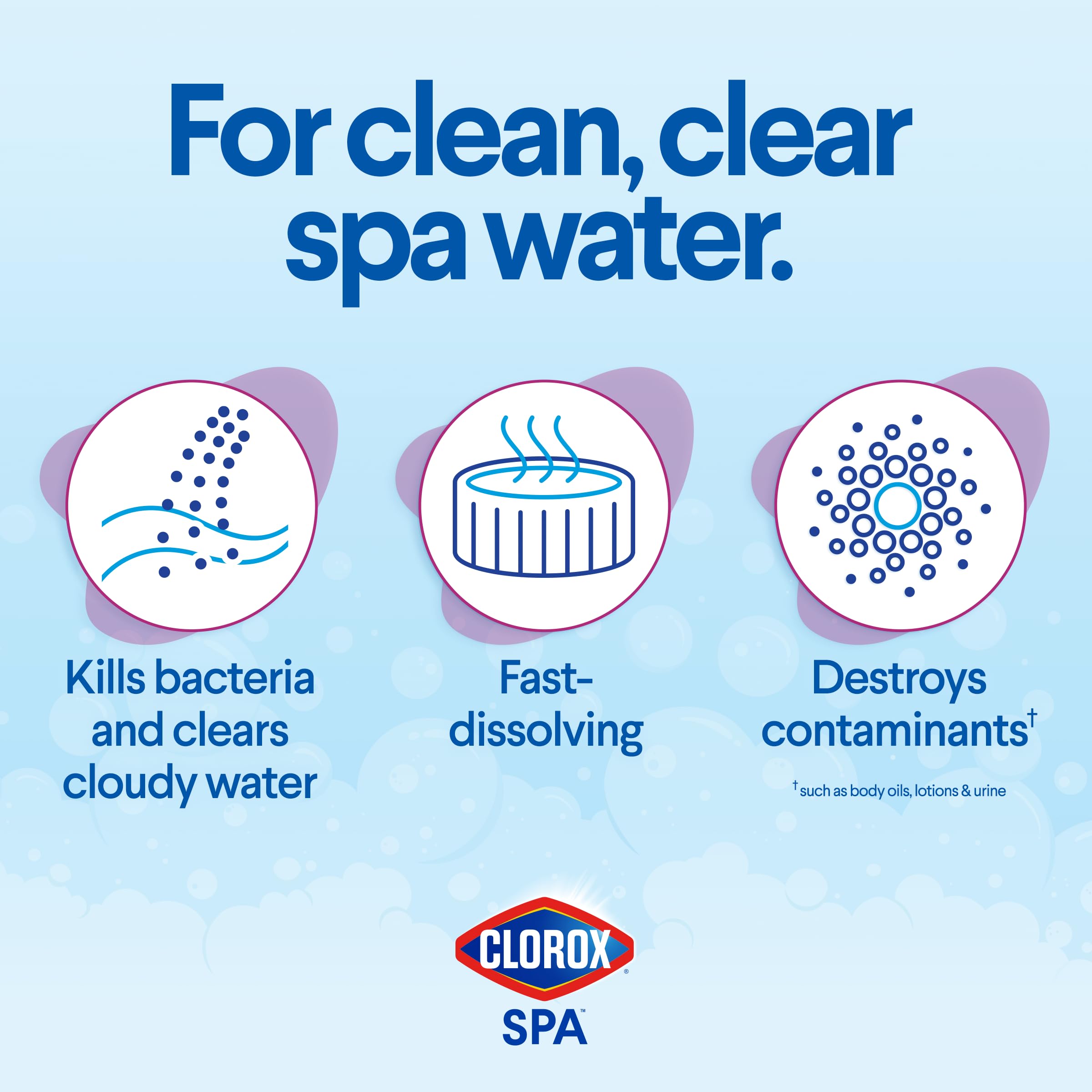 CLOROX Pool&Spa polvo textura cerca que facilita disolución rápida