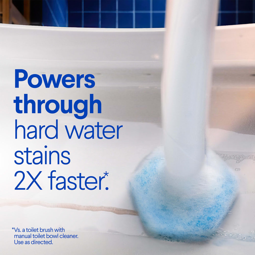 Clorox pad with visible preloaded cleaner delivering powerful cleaning