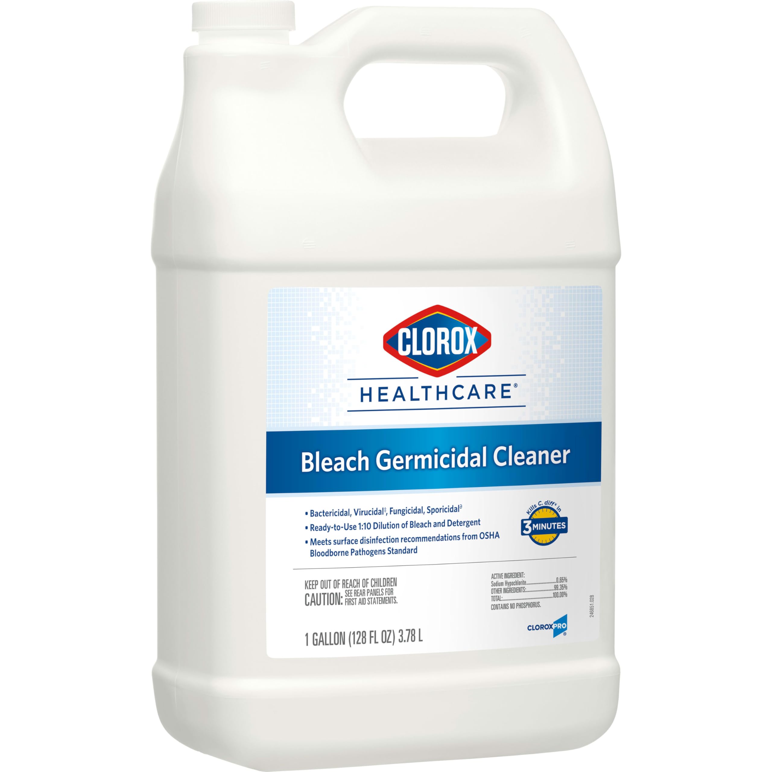 Clorox en uso con equipamiento médico, compatible y práctico