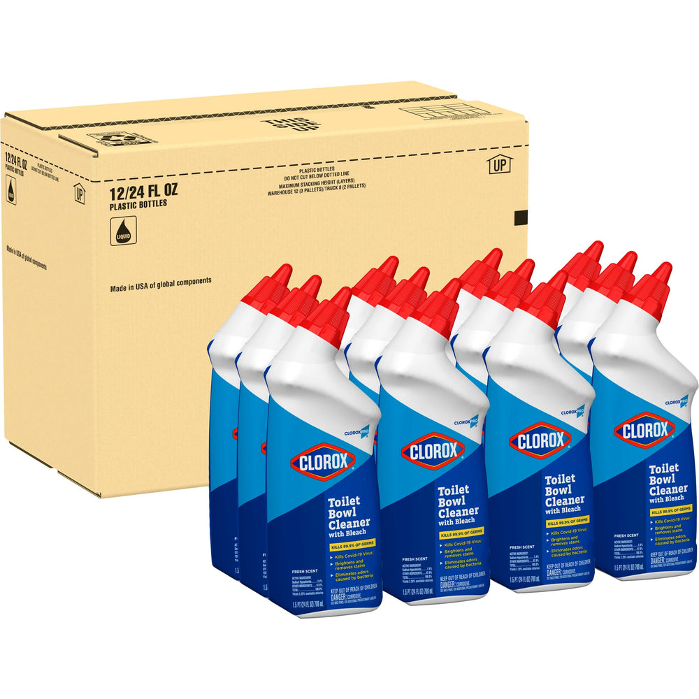 CloroxPro en baño comercial limpio demostrando resultado y ambiente fresco
