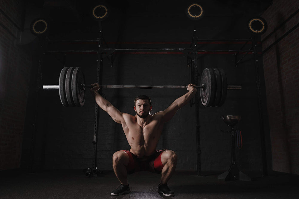 Clout Fitness collare en mano para comparar tamaño y manejo