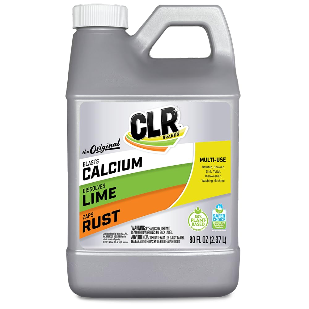CLR botella 80 oz frente mostrando diseño y capacidad