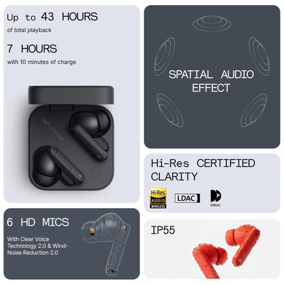 CMF BY NOTHING earbuds during running showing sweat resistance and stability