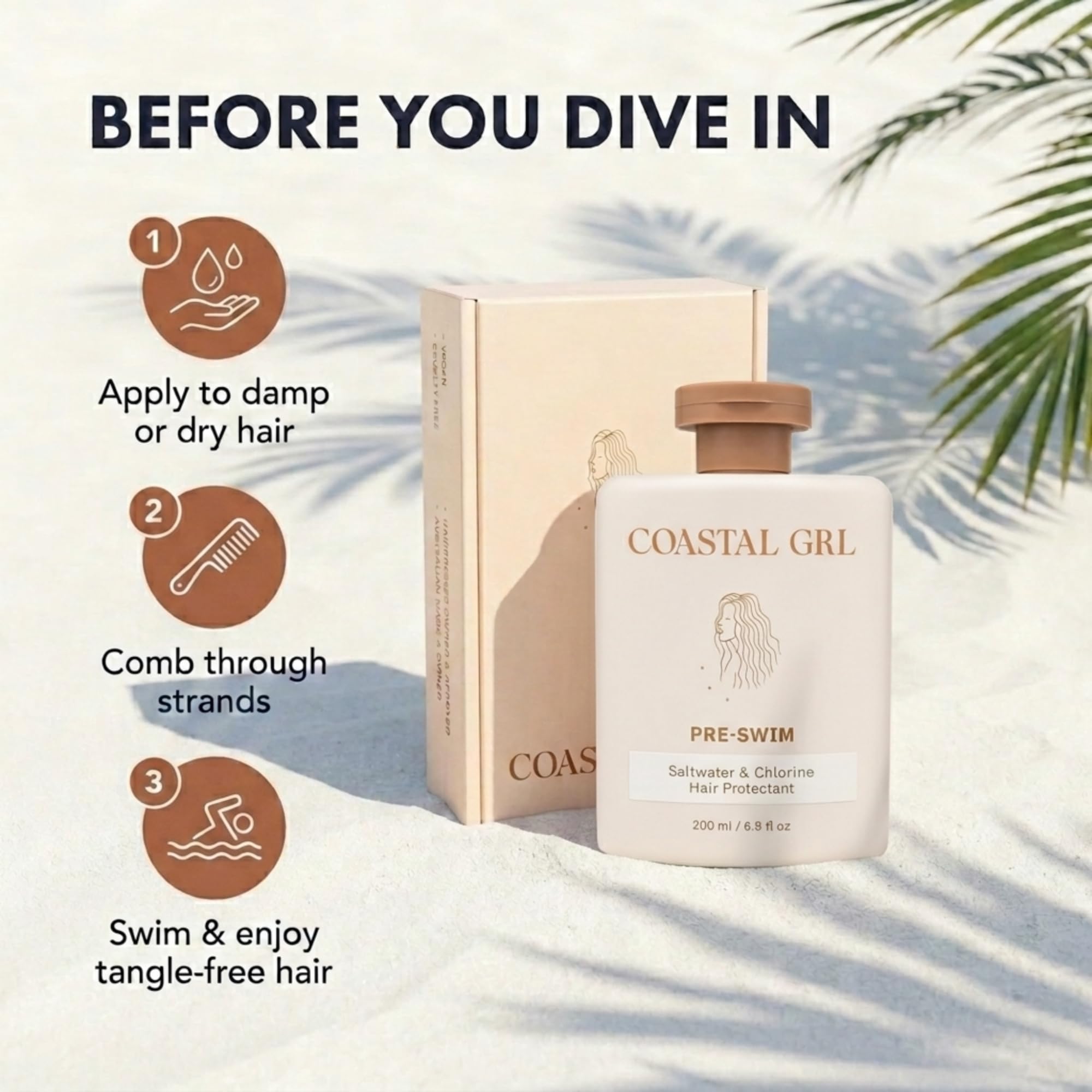 Coastal Grl en mano para comparar escala y volumen práctico de viaje