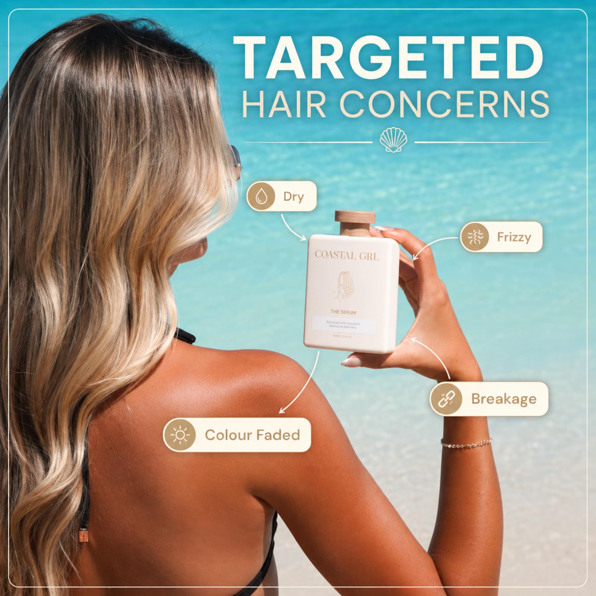 Coastal Grl en rizos definidos que reduce frizz y define mechones