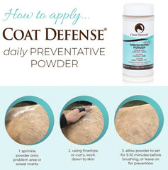 COAT DEFENSE brushed through mane and tail leaving a natural shine and refreshed appearance