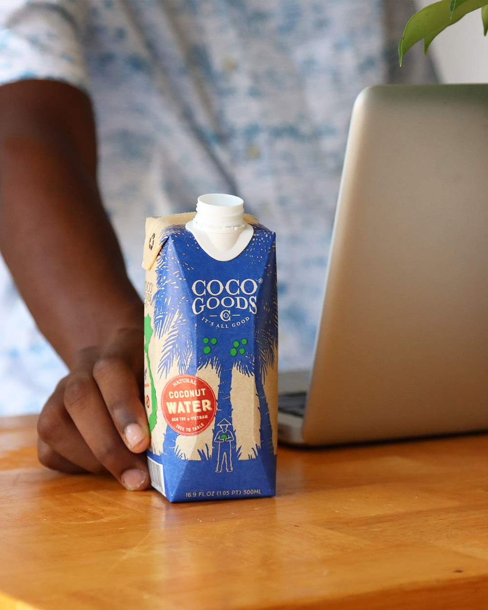 CocoGoodsCo etiqueta que señala origen Ben Tre, garantiza trazabilidad y autenticidad