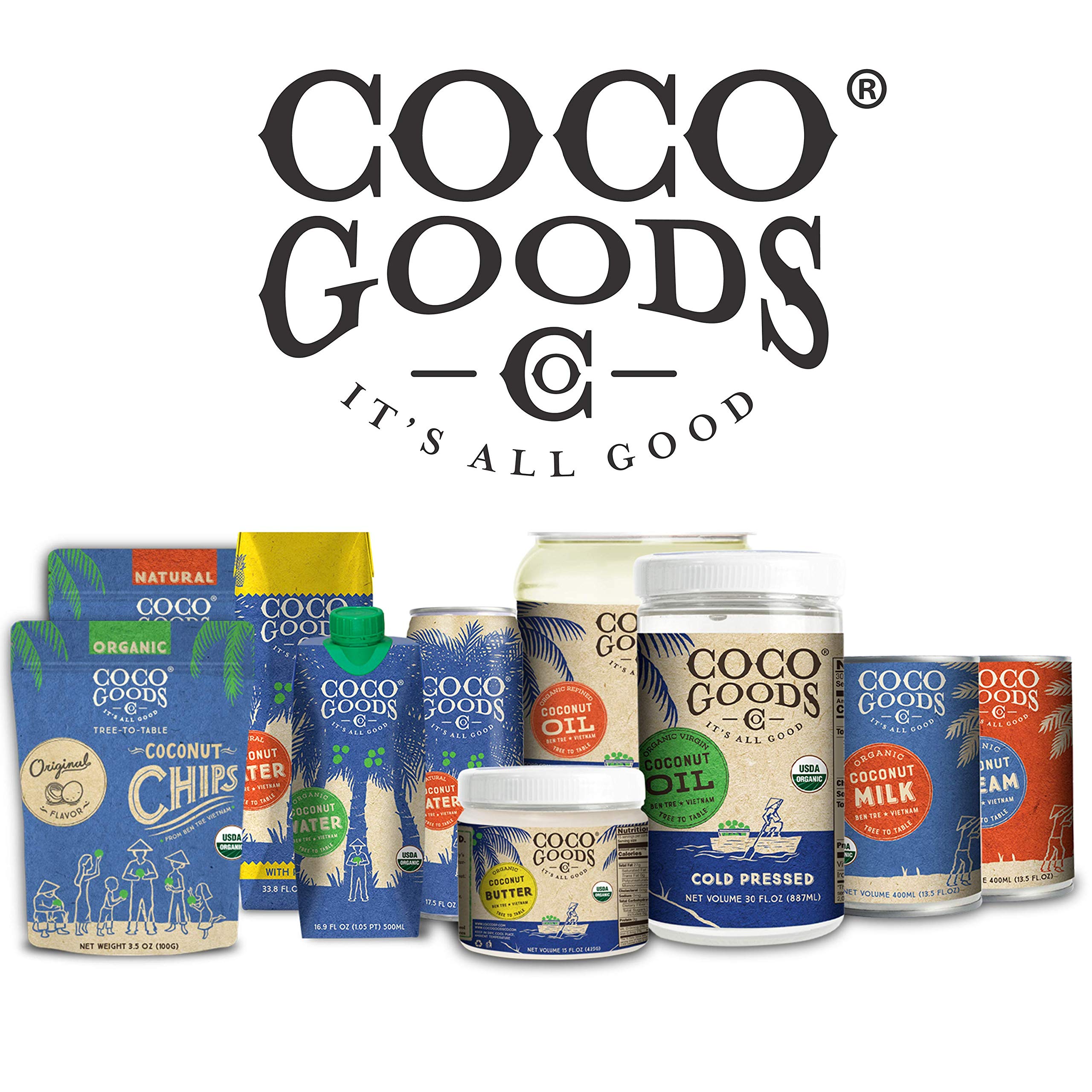 CocoGoodsCo etiqueta con sellos de vegano, sin gluten y kosher, certificaciones claras