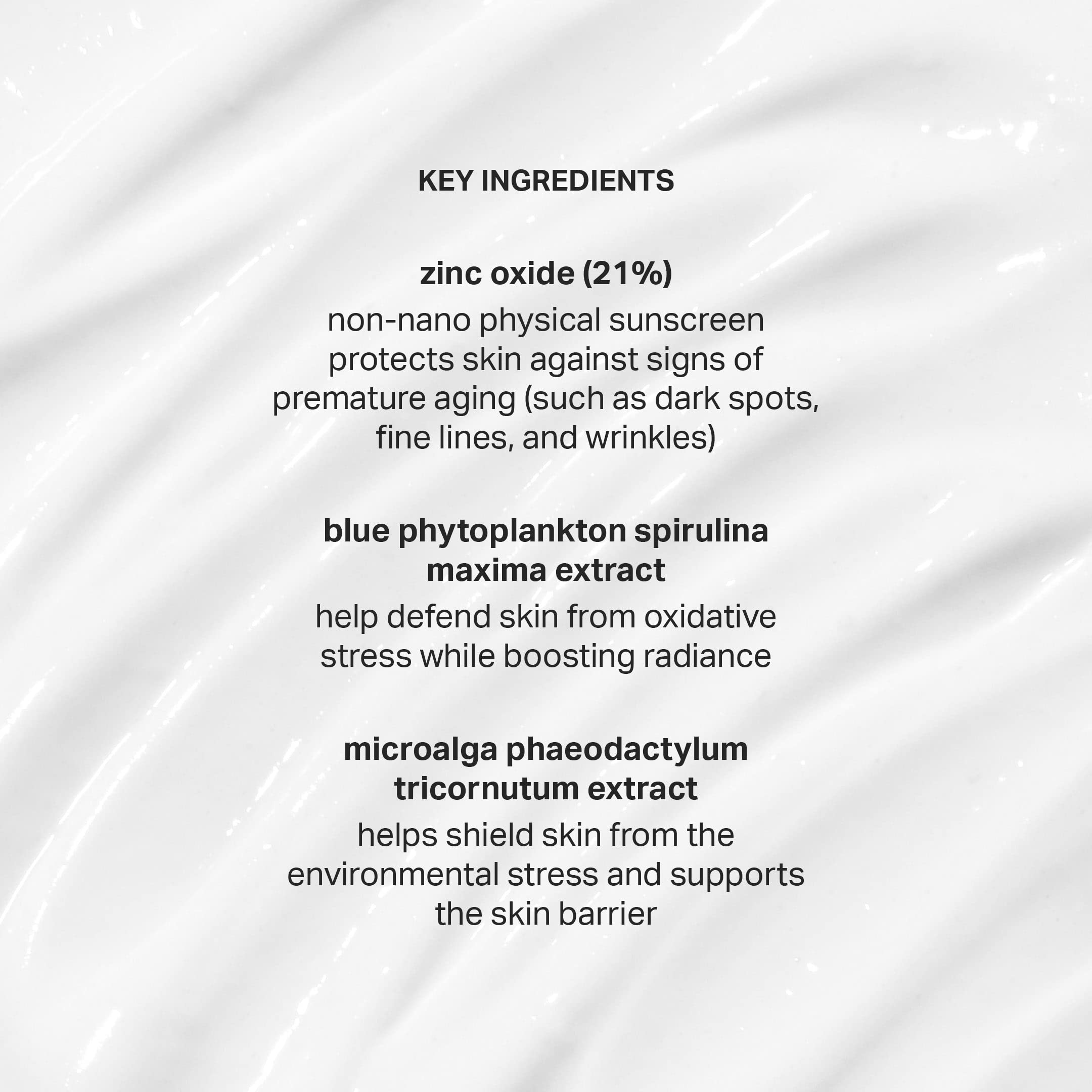 Cocokind detalle de etiqueta con ingredientes clave para protección mineral