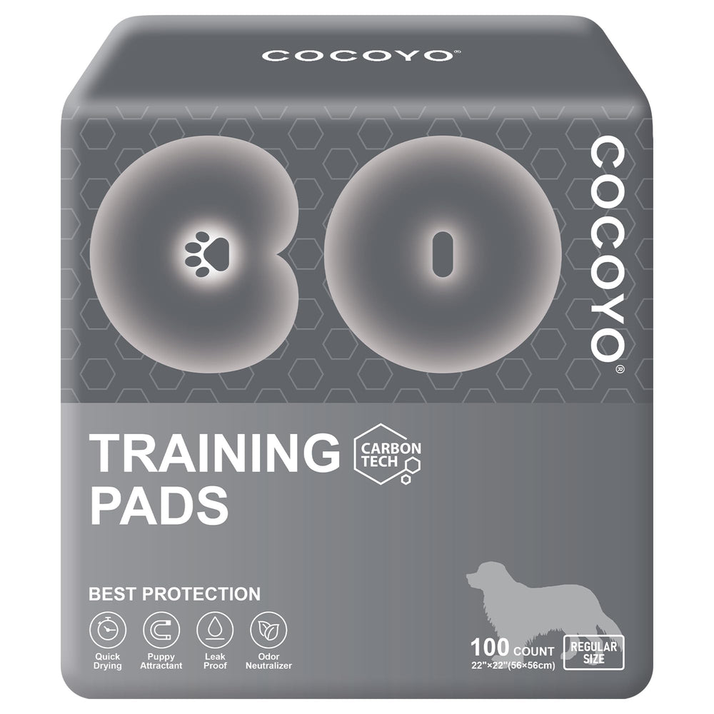 COCOYO tapete frontal y empaque mostrando pack de 100 unidades y beneficio de ahorro