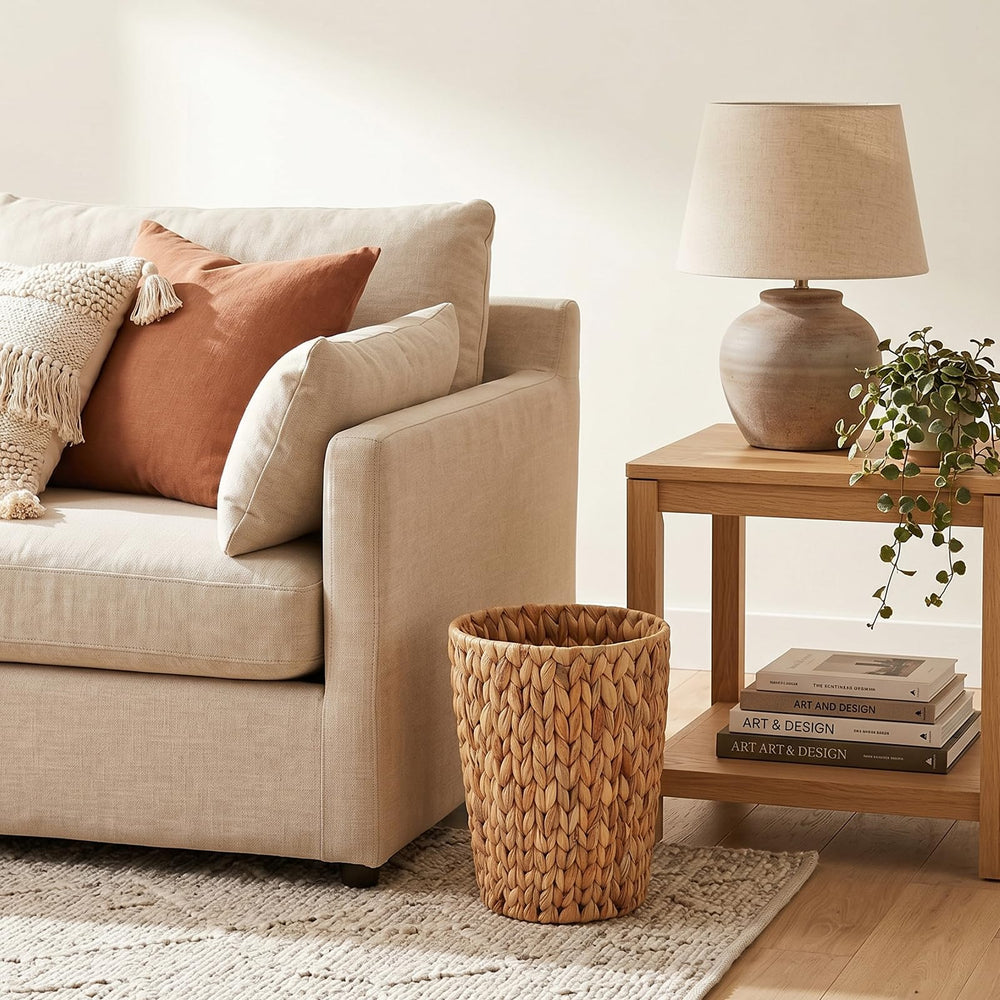 Coeusy ambientada en dormitorio boho, añade calidez y estilo natural
